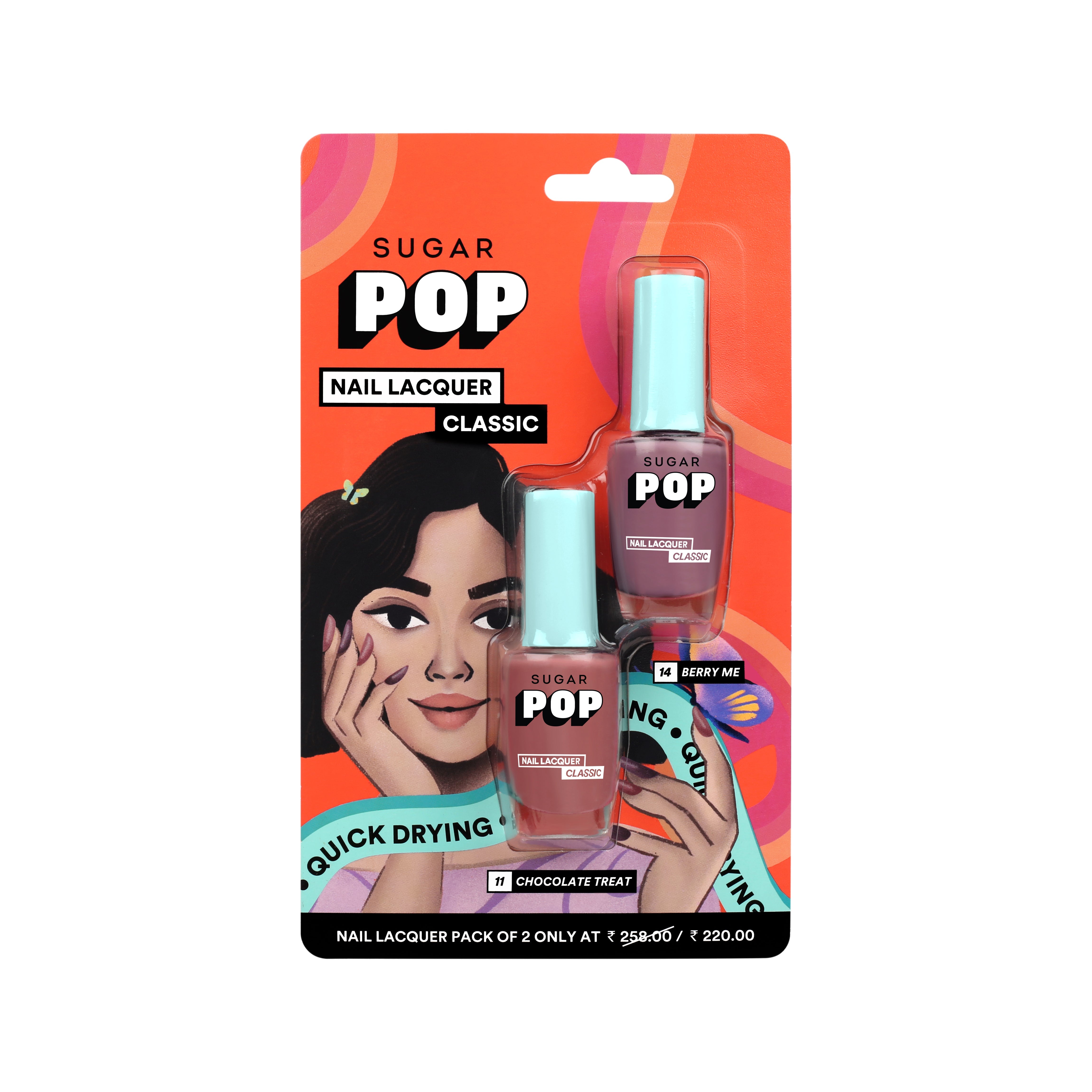 Nail Lacquer Duo - 01 Chocolate Treat and Berry Me